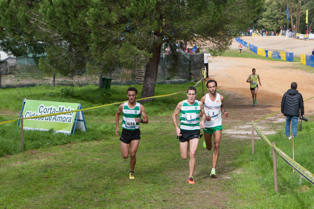 António Silva durante a corrida
