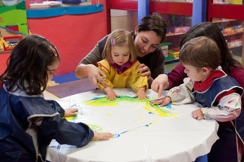 Atividade para bebés na bebeteca 