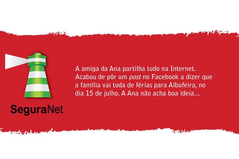 Imagem retirada de cartaz/campanha disponível em seguranet.pt